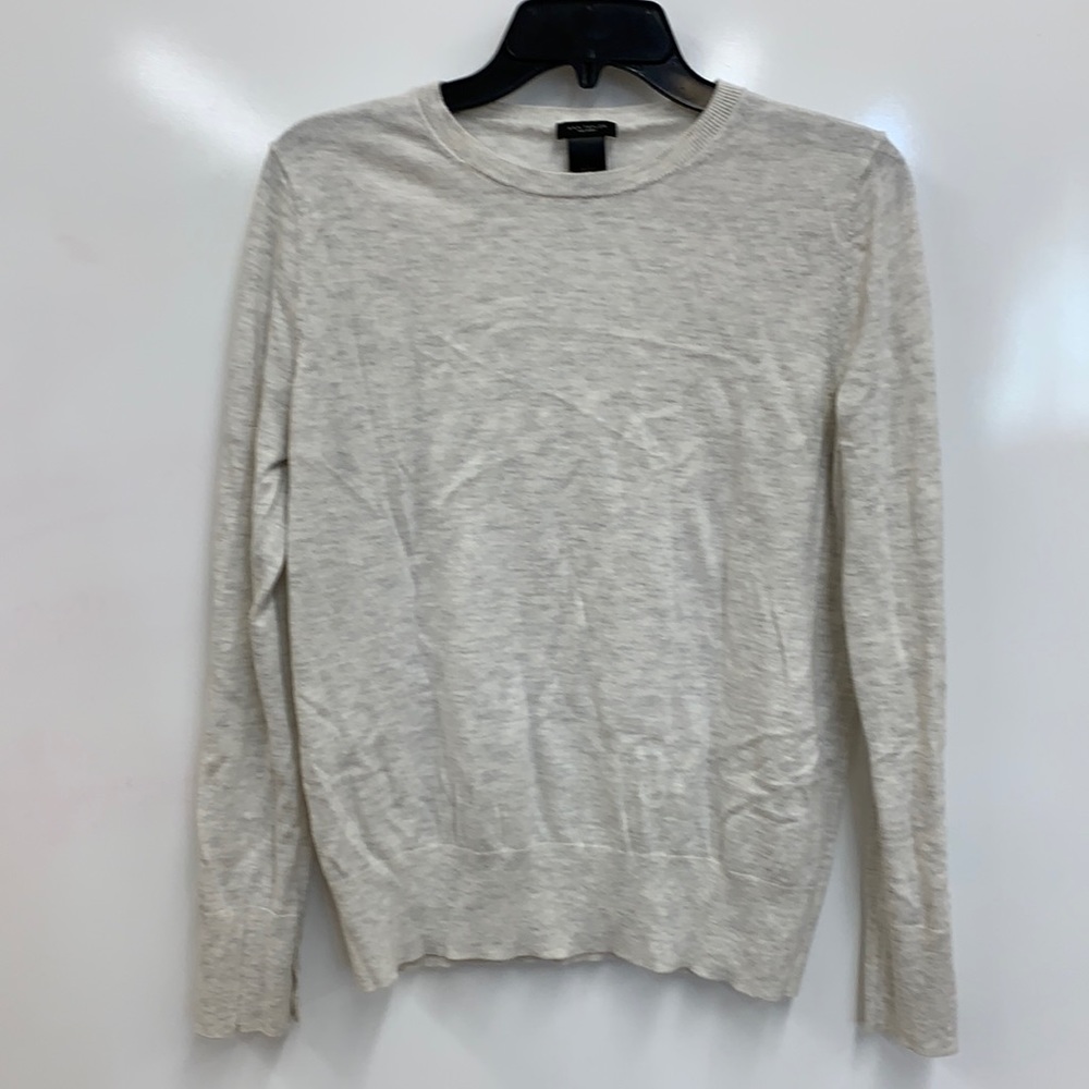 Anne Taylor light heather gray sweater - Large